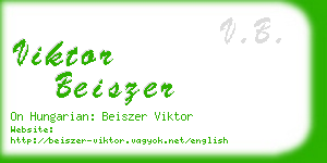 viktor beiszer business card
